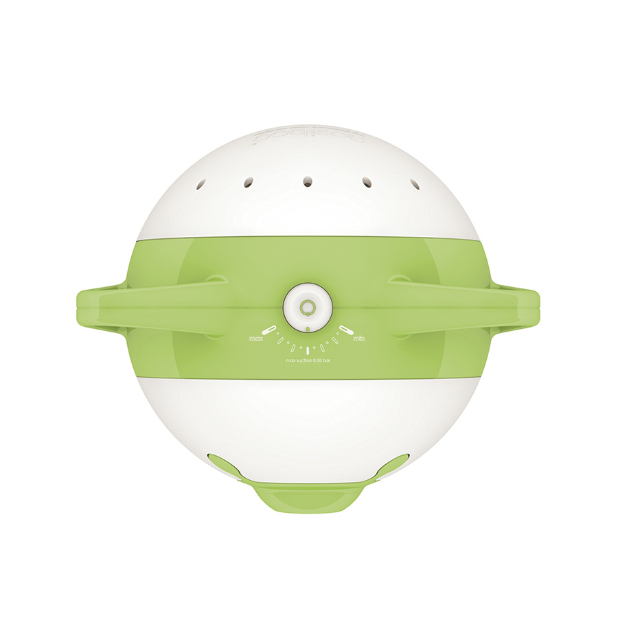 Nosiboo Pro Electric Nasal Aspirator for babies to clear stuffy little noses: green, view from above